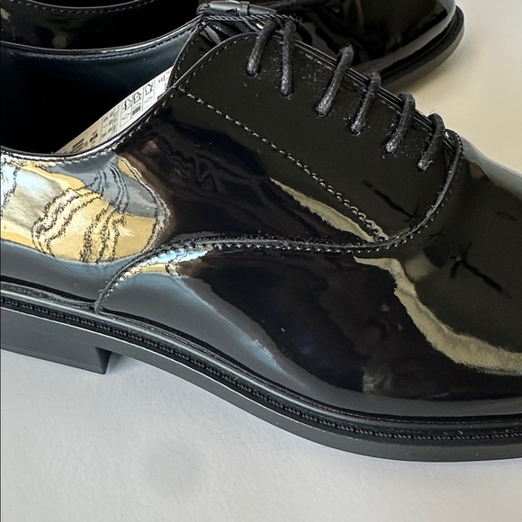 Zara Men's Glossy Black Dress Shoes - Picture 6 of 16